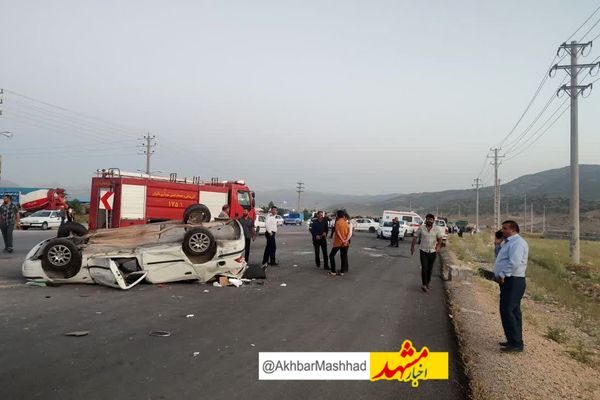 ۲ فوتی و ۴ مصدوم در سانحه رانندگی جاده بردسکن