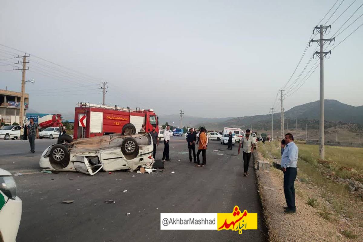 ۲ فوتی و ۴ مصدوم در سانحه رانندگی جاده بردسکن