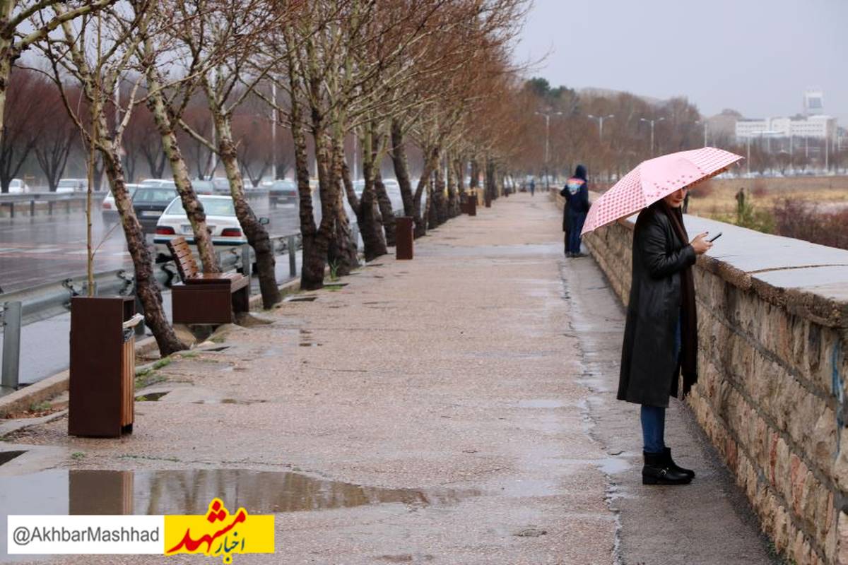 بارش باران زمستانی هوای کلانشهر مشهد را پاک کرد