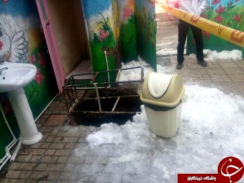 سقوط بانوی جوان به درون چاه فاضلاب
