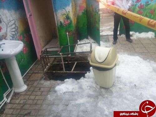 سقوط بانوی جوان به درون چاه فاضلاب