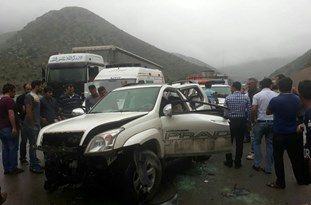 سانحه رانندگی در صد متری 2 مصدوم بر جای گذاشت