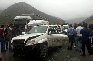 سانحه رانندگی در صد متری 2 مصدوم بر جای گذاشت