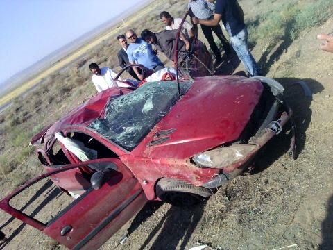 واژگونی ۲۰۶ در محور نیشابور به سبزوار حادثه ساز شد