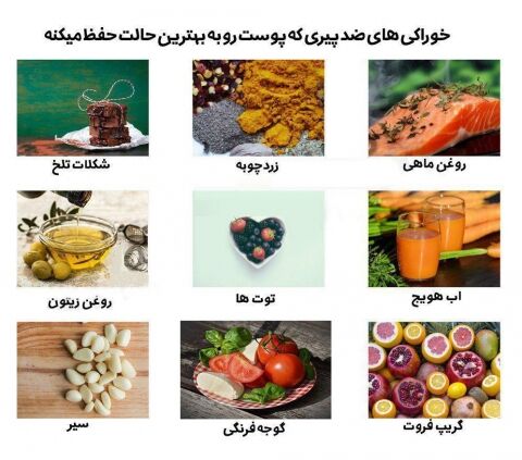 ۱۴ ماده غذایی ضدپیری