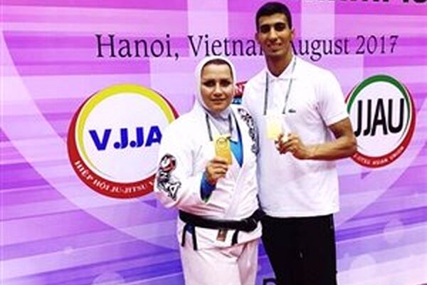 زوج طلایی مسابقات جوجیتسوی آسیا