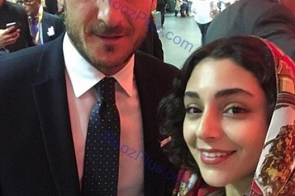هستي مهدوي در كنار فرانچسكو توتي فوتباليست مطرح ايتاليايي دردسر ساز شذ