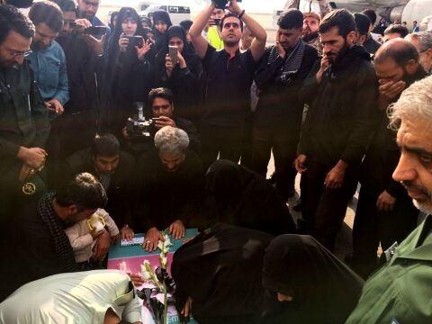 پیکر شهید حججی  وارد مشهد شد