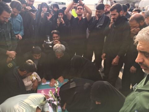 پیکر شهید حججی  وارد مشهد شد