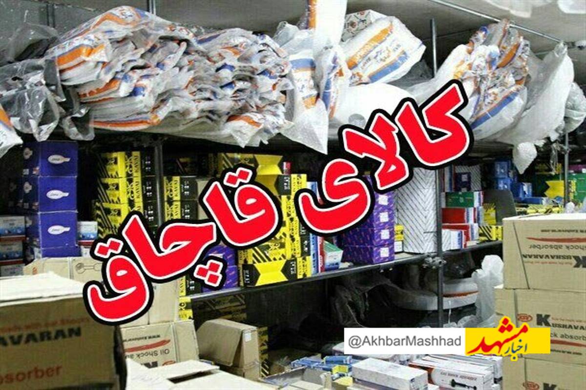 ۲۴۸ میلیارد ریال انواع کالای قاچاق در خراسان رضوی کشف شد