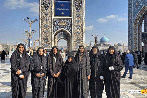 حضور ملی‌پوشان دوومیدانی در حرم امام رضا(ع)