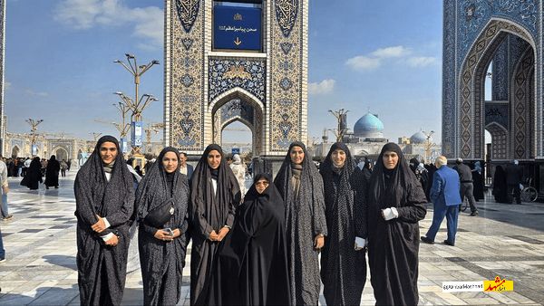 حضور ملی‌پوشان دوومیدانی در حرم امام رضا(ع)