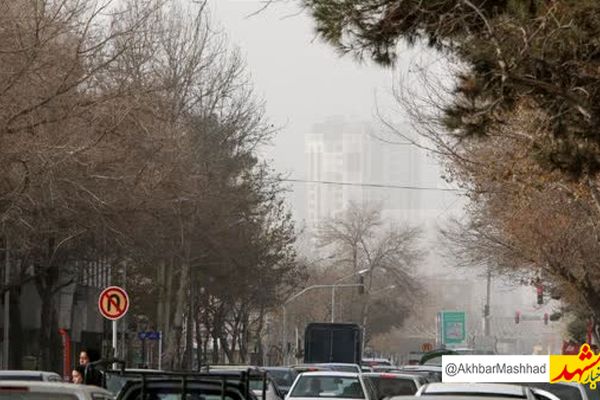 هوای ۱۰ منطقه کلانشهر مشهد آلوده است