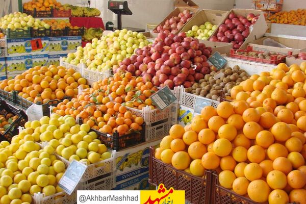 راه اندازی ۶۰ غرفه عرضه مستقیم میوه شب یلدا در مشهد 