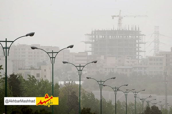 هوای کلانشهر مشهد برای پنجمین روز پیاپی آلوده است