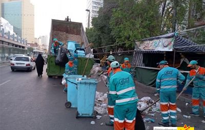 افزایش ۷۲ تنی زباله مشهد در شب ولادت امام رضا(ع)