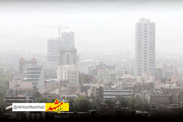 هوای پنج منطقه کلانشهر مشهد آلوده است