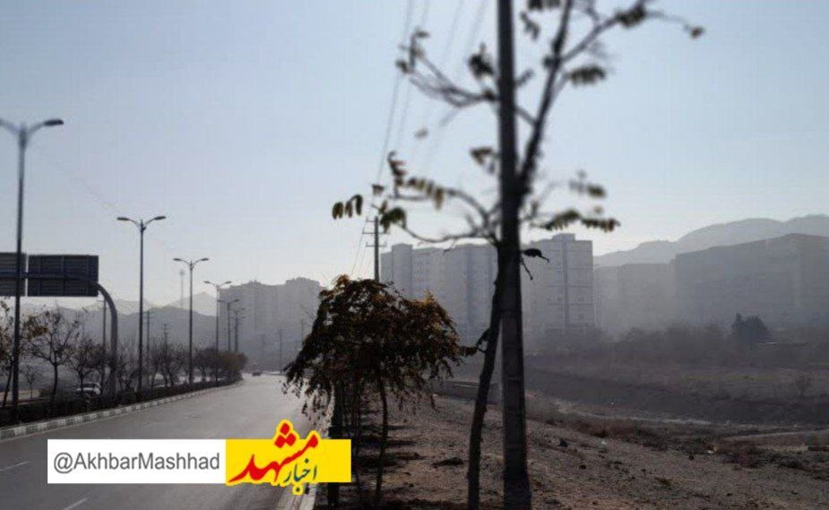 آلودگی هوای مشهد ناشی از گردوغبار است، نه آلاینده‌های گازی