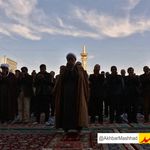 دست‌های نیاز زائران حرم رضوی برای طلب باران به آسمان بلند شد