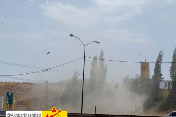 پیش بینی افزایش سرعت باد/ کیفیت هوا در خراسان رضوی کاهش می‌یابد