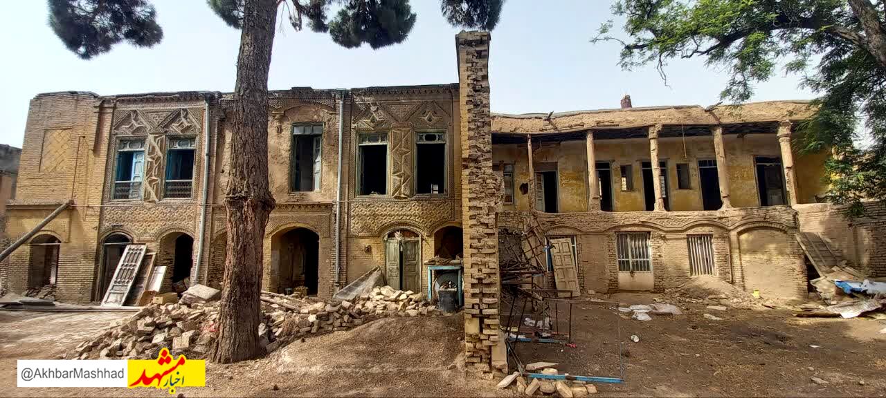 عملیات مرمت و بازپیرایی خانه تاریخی مجتهدی نیشابور آغاز شد
