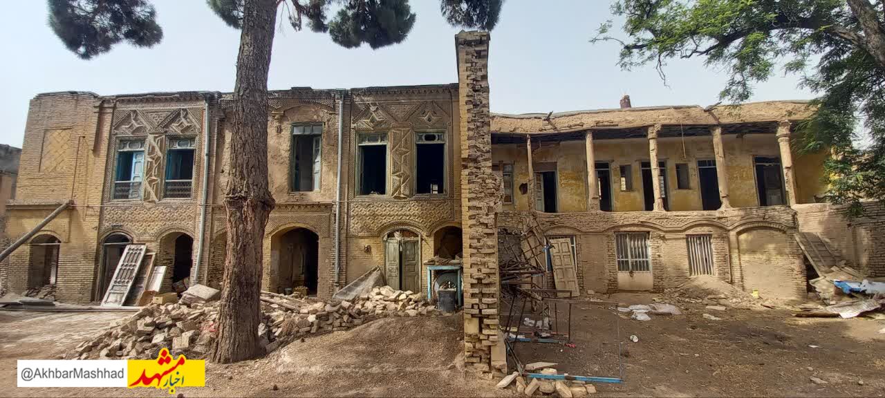 عملیات مرمت و بازپیرایی خانه تاریخی مجتهدی نیشابور آغاز شد
