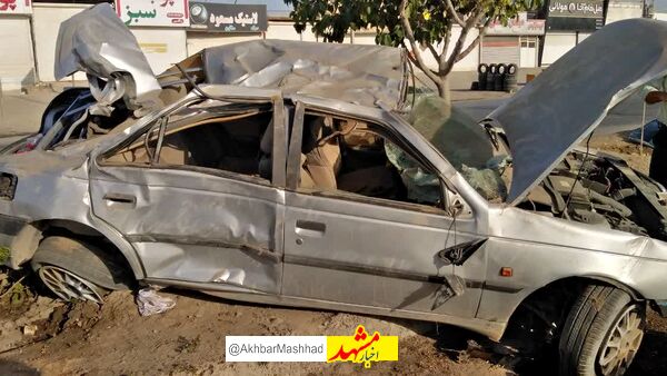 واژگونی خودرو در جاده کلات- مشهد چهار مصدوم بر جا گذاشت