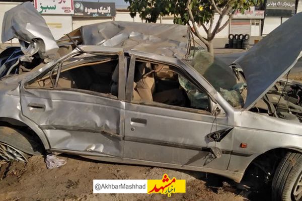 واژگونی خودرو در جاده کلات- مشهد چهار مصدوم بر جا گذاشت