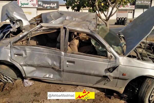 واژگونی خودرو در جاده کلات- مشهد چهار مصدوم بر جا گذاشت