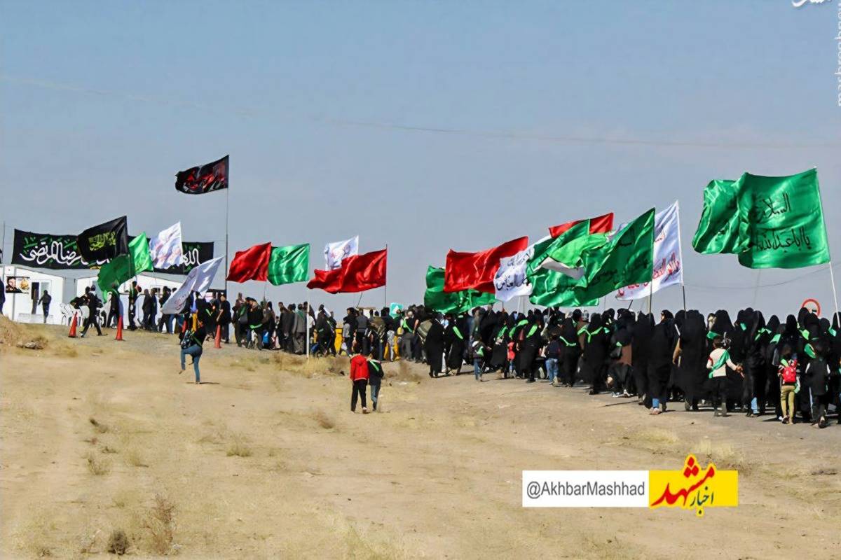 ورود ۳۹۴ هزار زائر پیاده به مشهد تا شامگاه ۳۱ مرداد