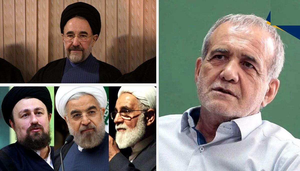 پشت‌پرده شایعه استعفای پزشکیان به دلیل قانون حجاب چیست؟/ جزئیات مهم از ماجرای دیدار پزشکیان با خاتمی، ناطق نوری، روحانی، جهانگیری و سید حسن خمینی