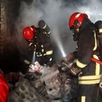 حریق کارگاه تولیدی نخ در مشهد مهار شد