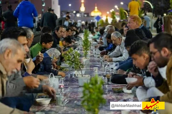 بزرگترین سفره اطعام علوی کشور در مشهدالرضا