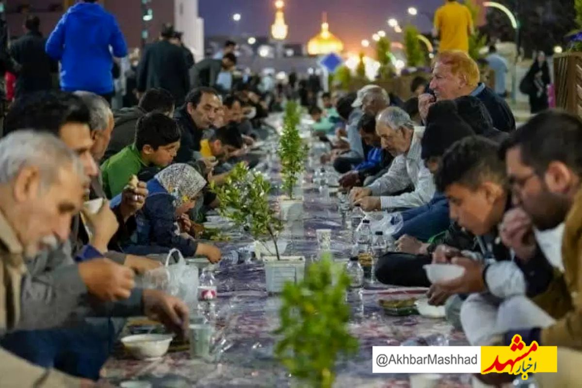 بزرگترین سفره اطعام علوی کشور در مشهدالرضا
