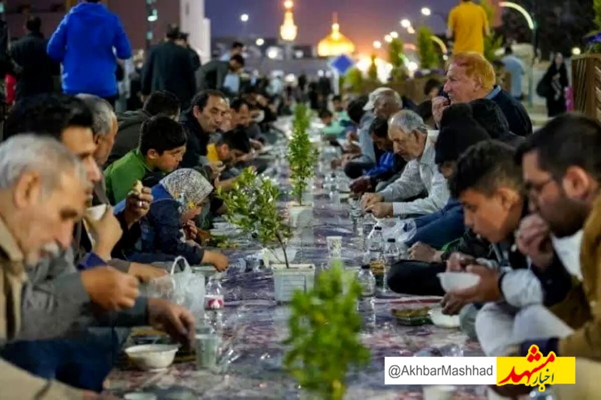بزرگترین سفره اطعام علوی کشور در مشهدالرضا