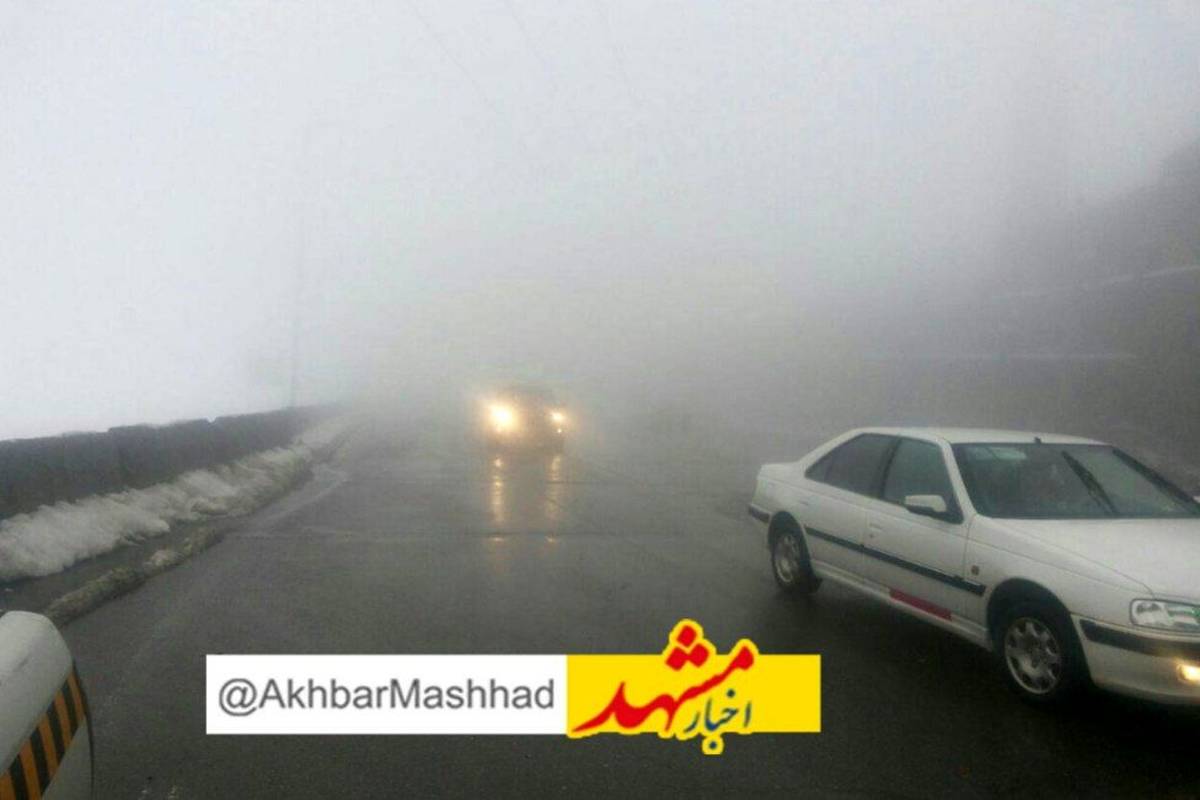 برف و باران جاده‌های خراسان رضوی را فراگرفت