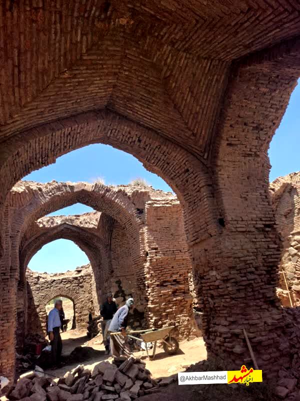 مرمت کاروانسرای تروسک؛ احیای نگین معماری جاده تاریخی تربت‌ـ‌مشهد