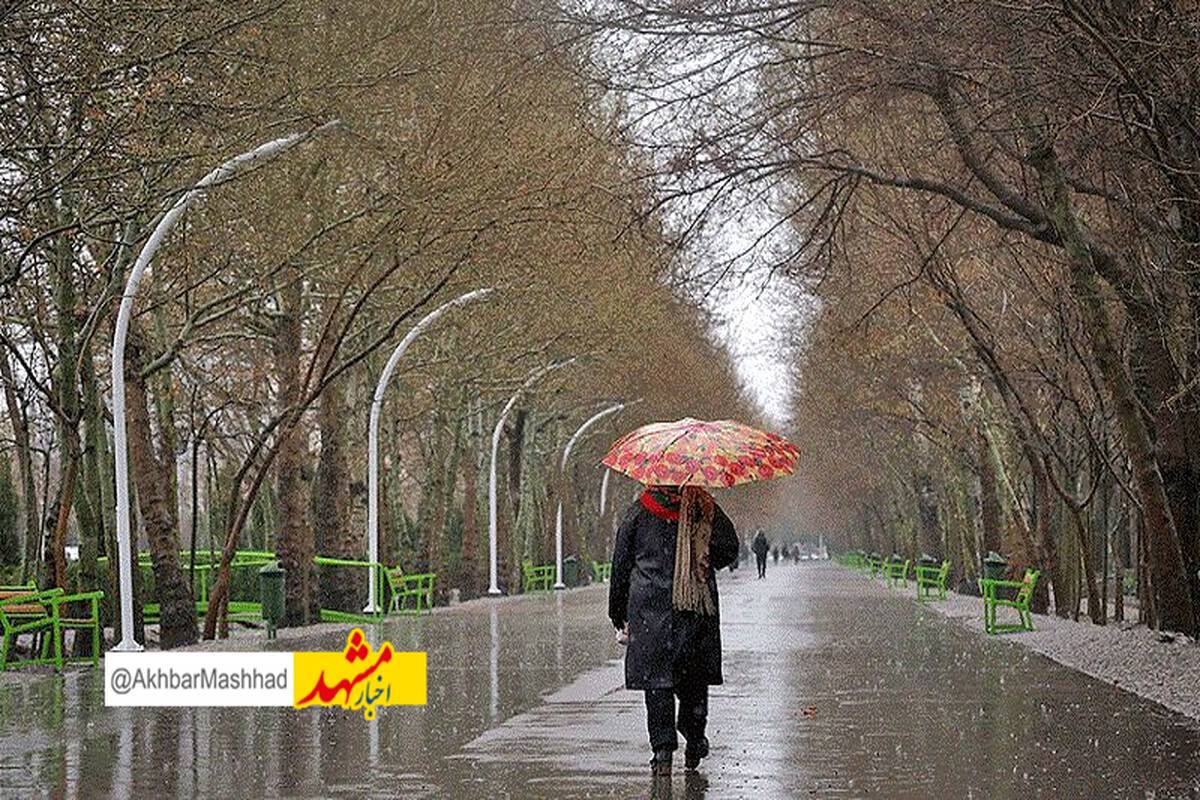 بارشهای رگباری در خراسان رضوی ادامه دارد