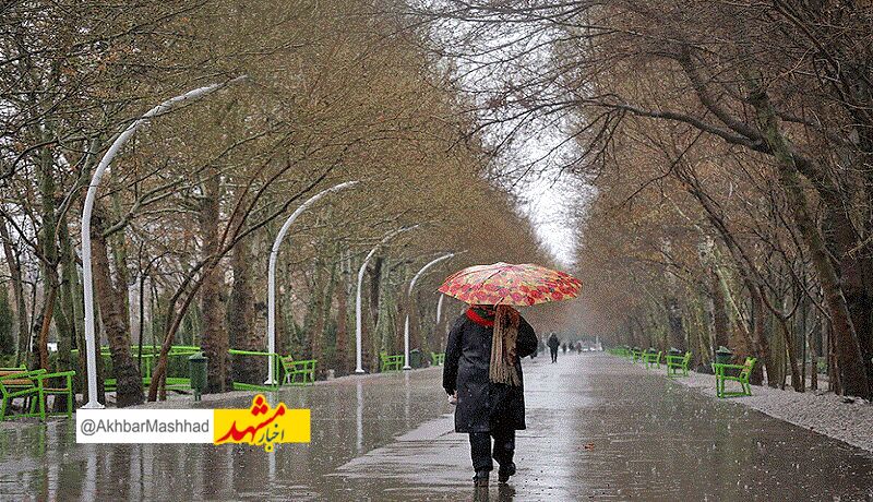 بارش‌های رگباری در خراسان رضوی ادامه دارد