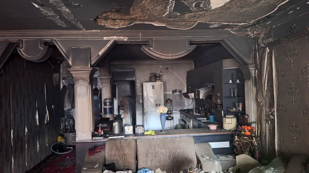 مهار حریق منزل مسکونی در محله مسلم بدون خسارت جانی 
