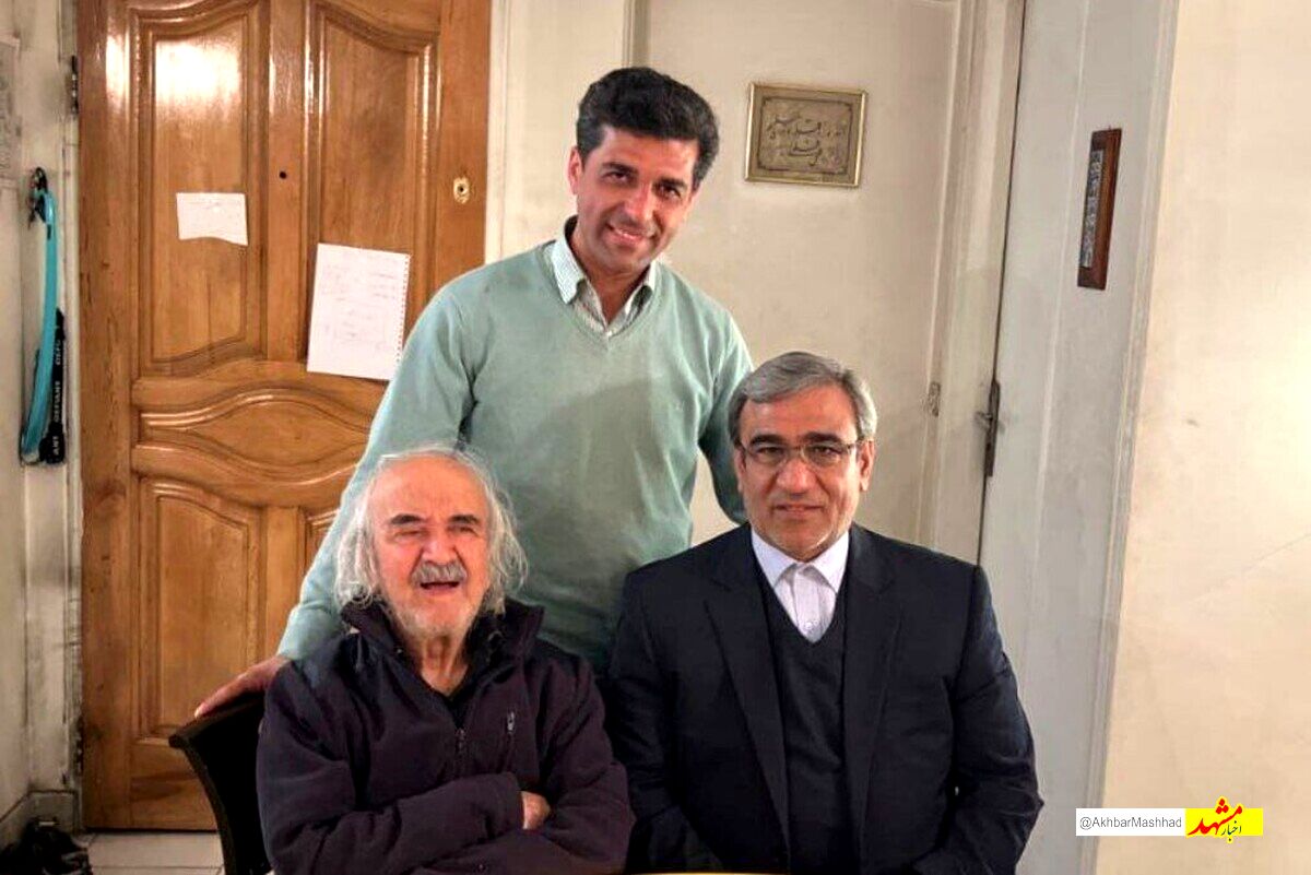 دیدار استاندار خراسان رضوی با محمدرضا شفیعی‌کدکنی، شاعر معاصر مشهدی