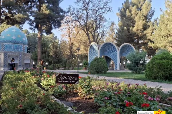 احیای فضای سبز باغ آرامگاهی عطار و کمال‌الملک در نیشابور به پایان رسید