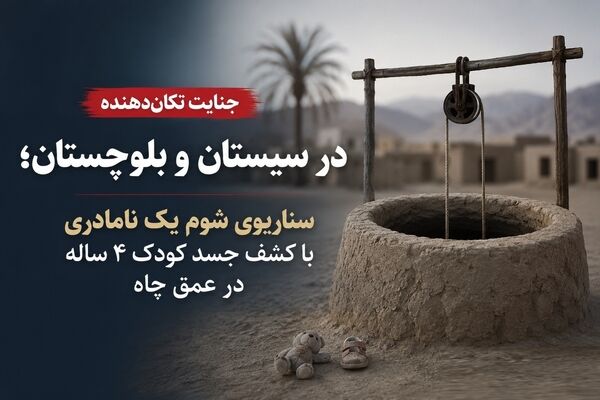 جنایت تکان‌دهنده در سیستان و بلوچستان؛ سناریوی شوم یک نامادری با کشف جسد کودک 4 ساله در عمق چاه