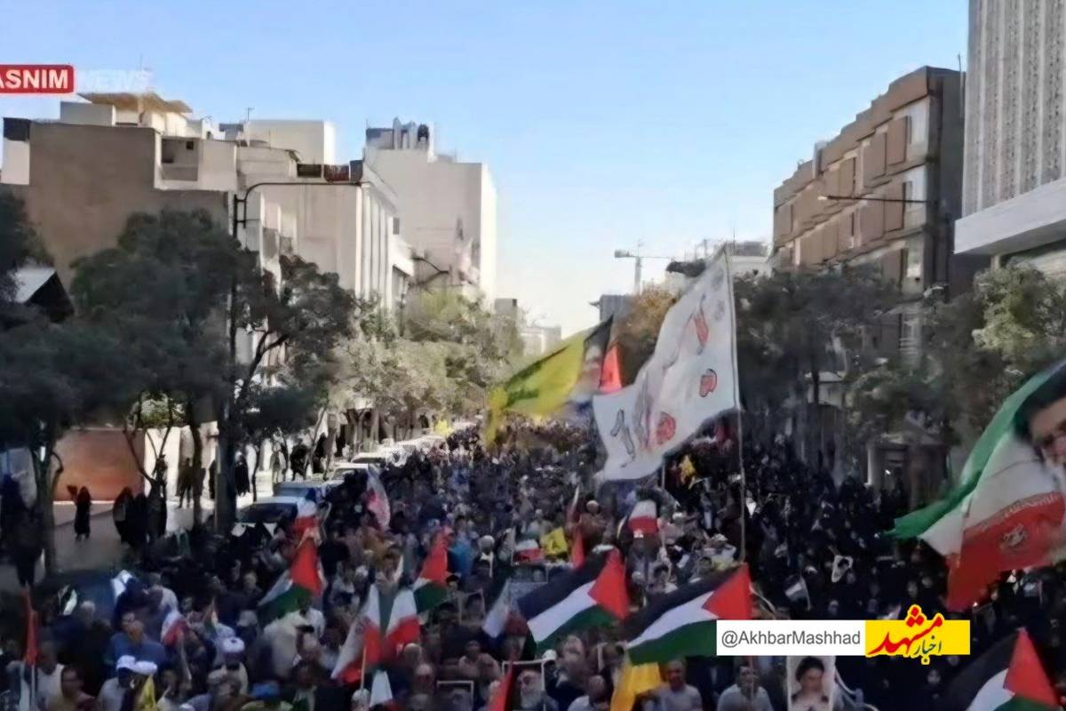 برگزاری راهپیمایی بشارت نصر در خراسان رضوی