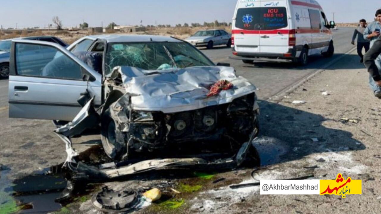 سوانح رانندگی در خراسان رضوی ۲ فوتی و ۱۰۴ مجروح داشت