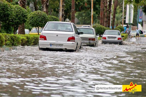 احتمال وقوع سیلاب و آب‌گرفتگی در روزهای پایانی هفته در خراسان رضوی