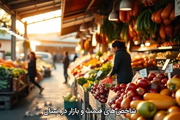 شاخص‌های قیمت و بازار در استان