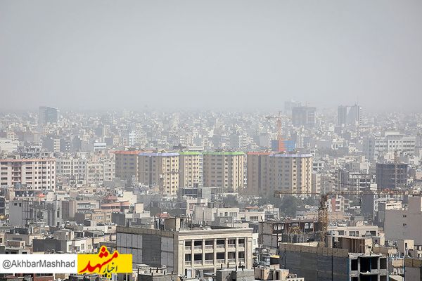 هوای کلانشهر مشهد آلوده شد