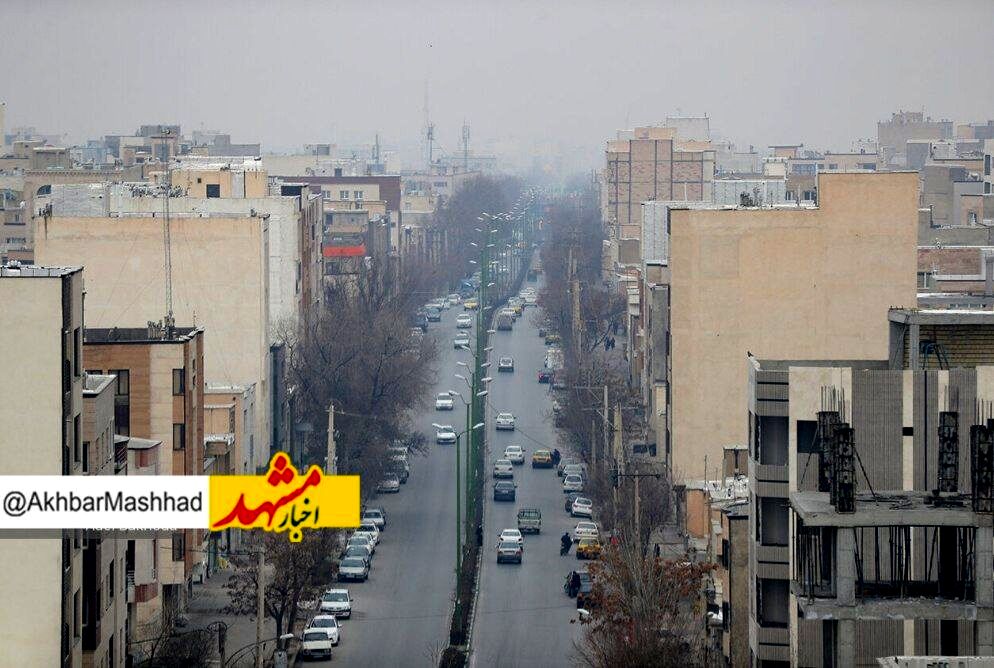 هوای هشت منطقه کلانشهر مشهد آلوده است