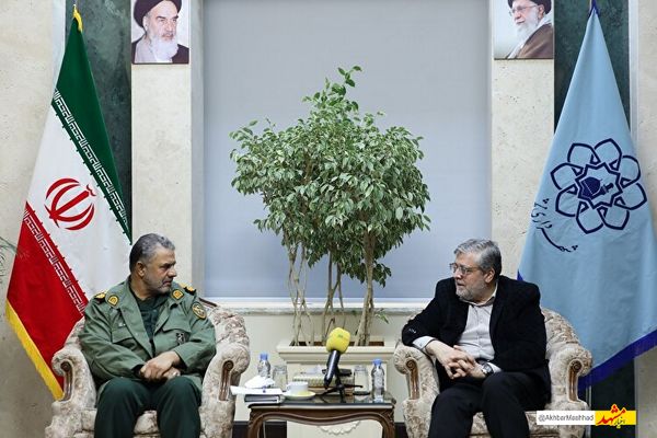 دیدار مدیرکل حفظ آثار و نشر ارزش‌های دفاع مقدس و مقاومت خراسان رضوی با شهردار مشهد
